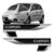Par Emblema Aplique Lateral Resinado Compatível Ao GM Corsa 1994 A 2012 – Cromado com Preto