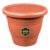 Vaso para Planta Plástico Redondo Marrom 22cm Boulevard Sanremo