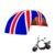 Paralama Dianteiro para Scooter Elétrica X7 Hawk Bandeira Inglaterra