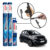 Kit 3 Palhetas Dianteiras Aerofit + Traseira REAR Original Bosch Nissan March 2011 A 2018