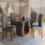 Mesa de Jantar 4 Lugares Belvedere Mel/Cinza/Veludo Cinza – Panorama Móveis