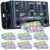 Kit Central Ajk Sound Power Vu + 14 Faróis Rgb Ritmico 6w
