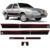 Kit Faixa Lateral Santana 1991 Ate 2006 + Adesivo Traseiro