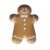 Bandeja Decorativa – Biscoito Gingerbread – Ocre e Branco – 20x15cm – 1 unidade – Só Boleiras – Rizzo