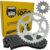 Kit Relação Tração Transmissão Xtz 150 XTZ150 Yamaha Crosser 2014 à 2024 aço 1045