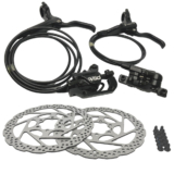 PAR FREIO HIDRÁULICO ABSOLUTE WILD 2 HD-220 – PINÇA 2 PISTÕES C/ DISCOS DE 6 PARAFUSOS 160MM PRETO