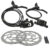 PAR FREIO HIDRÁULICO ABSOLUTE WILD 2 HD-220 – PINÇA 2 PISTÕES C/ DISCOS DE 6 PARAFUSOS 160MM PRETO