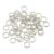 Argola Elo Metal P/ Bijuterias Prata 8mm*0.9mm 100 Peças