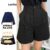 (LIVE STREAM SALE) Lovito Shorts de bolso listrado elegante para mulheres L105MD634