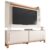 Rack Bancada Com Painel Para TV até 65 Polegadas 1,80m Ripado Impressão 3D 2 Portas Dubai Madeirado