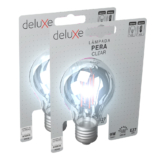 Kit 2 Lampada Led Pera Filamento Clear 9W 6500K E27 Deluxe