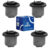 Kit 4 Buchas da Bandeja Renault Duster Oroch 16 a 23 Sampel