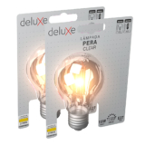 Kit 2 Lampada Led Pera Filamento Clear 15W 2700k E27 Deluxe