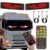 2 Pçs Diabo Olhos Luz Caminhão LED Pára-Brisa Personalizado Flexível Neon Matric Painel Carro Display Piscando Mau Para