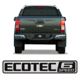 Emblema Ecotec 6 Speed S10 2015/ Adesivo Tampa Traseira