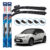 Par de Palhetas Limpador Parabrisa Multiclip Original Bosch Citroen C3 2013 A 2017