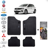 Conjunto Tapete Bordado VW Volkswagen + Aromatizante Perfume Quasar Longa Duração para Carro