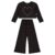 Conjunto Infantil com Blusa Cropped e Calça Bee Loop