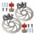 Kit Freio Disco Absolute Bike Mecânico Disco Pinça Rotor 160 Completo Dianteiro e Traseiro