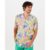 Camisa Masculina Oversized Abstrata Em Viscose