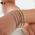 Pulseira De Aço Inoxidável Vnox Smooth Stacking Para Mulheres , Joias Minimalistas Banhadas A Ouro Que Não Desbotam