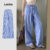 Lovito Calça Casual Listrada Com Cadarço, Calça De Verão Para Mulheres L113MD426