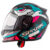 Capacete Moto Fechado Spark Dragon Viseira Cristal Preto c/ Azul Tiffany Inmetro Tamanho 58 – EBF