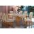 Sala de Jantar Completa Londrina Tampo Madeirado c/ Vidro Reto 180×90 e 6 Cadeiras Londrina Imbuia/Suede Creme – Rufato