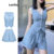 Lovito Elegante Top Tie Back Button Plissado Verão/Primavera Top Ou Inferior Para Mulheres L80ED409