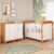 Quarto de Bebê Completo Berço Americano Marquesa 3 em 1 Cômoda 1 Porta 4 Gavetas Junior 100% MDF