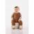 Conjunto de Ursinho com Jardineira e Body para Bebê Menino Up Baby