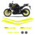 Faixas Moto Yamaha Mt-03 2019/2020 Adesivo Amarelo Refletivo