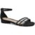 Sandália Feminina Rasteira Tiras Strass Preta Ramarim 2423208-7