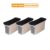 Kit 3 Caixas Organizadoras Arquivo Estreita Empilhável Cristal Ordene