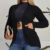 Casaco Feminino Cardigan Tricot Inverno Com Cordao e Bolso Quentinho
