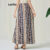 (Trendy) Lovito Saias Boho Com Frente Dividida Geométrica Para Mulheres L113MD287