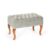 Puff Banqueta Soffia Decorativo Captonado Para Sala Ou Quarto Bege
