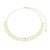 CHOKER MINI MEDALHAS FOLHEADA A OURO 18K LAIKA