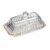 Manteigueira Wolff Imperatriz Cristal com Fio de Ouro Elegância Mesa