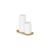 Kit de acessórios de bancada Ou 3 peças Linha Aura – Branco