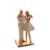 Figura Decorativa Família Wolff de Resina Branco 9cm x 20cm