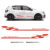 Faixa Sandero Racing Spirit Adesivo Renault Sport Preto Kit