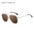 Óculos De Sol Masculinos VEITHDIA Armação De Aço Inoxidável HD TAC Lentes Fotocromáticas Polarizadas Clássico Proteção U