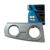 Moldura Farol Auxiliar Compativel Iveco Stralis Cinza LD