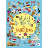 Livro Capa dura Atlas do mundo com bandeiras