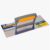 Desempenadeira aço inox 12x30cm Lisa Cabo fechado FLEX – Castor
