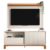 Painel Para TV 55 Pol e Rack Bancada 150cm Lucca Off/Freijó C01 – Mpozenato