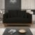 Sofá Namoradeira 2 Lugares Living Base de Madeira Suede