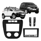Moldura 2din Multimídia 9 Polegadas Volkswagen Fox/Crossfox G1 2003-2009