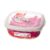 Pote Plástico Quadrado Hermético Cappuccino 2,7L Flor Sanremo